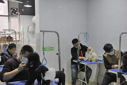 第一期店鋪技術班學員實操課堂